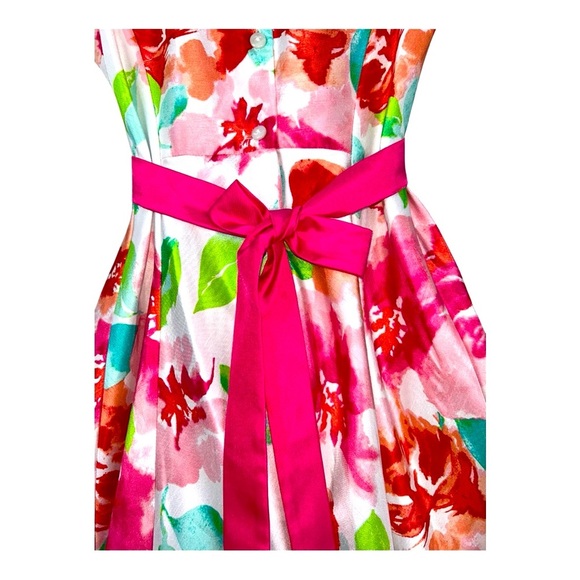 Jona Michelle Girls Special Occasion Fancy Dress (Magenta-White / 10) New w/ tag - Picture 5 of 11